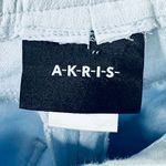 Akris  Magda Slim Fit Silk Cotton Stretch Powder Blue Jean Pants Size 4 Photo 8