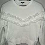 Rails  Kinsey White Fringe Sweatshirt Size XS Photo 4