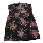 Free People  Dress Womens Size‎ 4 Black Poision Apple Floral Strapless Mini Y2K Photo 2