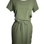 Mondetta  Active Wear Dress Size XS Army Green Pockets Drawstring Waist Stretch Photo 0