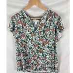 Liz Claiborne  Floral Print Blouse Size XL Photo 3
