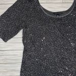 Banana Republic  Sequin Sparkle Gray Shirt Blouse Photo 1