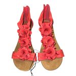 NY & C Red Floral Wedge Sandals. Nwt! Size 9 Photo 1