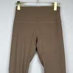 HeyNuts Essential 7/8 Leggings High Waisted Compression Athletic Yoga 25" Tan M Size M Photo 3