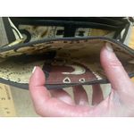 Brighton ‎ Brown Croc Embossed Leather Wallet Organizer Floral Accent Photo 6