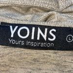 Yoins Marled Cut Collar Twist Hem Top Photo 9