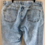 ASOS Design Curve Acid Wash High Rise Straight Leg Boyfriend Fit Jeans Size 18 Blue Photo 3