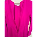 Adam Lippes  Hot Pink Magenta Long Sleeve Crew Neckline Jumpsuit size 6 Photo 12