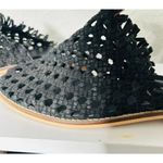 Free People  Women's Mirage Woven Flat Black Mule Size 39 US 8.5 Boho Photo 8