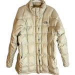 The North Face 600 Fill Vintage Puffer Parka Womens Size Large Cream Silver 2008 Photo 0