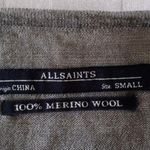 All Saints Khaki Green Sweater Rheia Jumper Tunic Top Small Photo 8