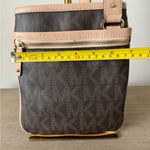 Michael Kors Crossbody Small Travel Bag in Brown and Tan Classic Logo Photo 7