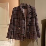 Missguided Distressed Tweed Blazer Photo 0