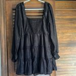 Altar'd State Altar’d State Shiny Black Dress Photo 3