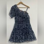 MISA Los Angeles  KLEID EZRI One-Shoulder Floral Tiered Dress 100% Viscose Photo 11