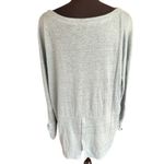 Adrienne Vittadini  100% Linen Top Women’s XL Light Blue Button Detail Photo 2