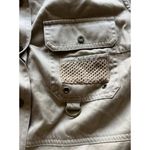 Ralph Lauren Lauren Sleeveless Shirt Top Sz M Vest Outdoor Safari Utility Beige Photo 11