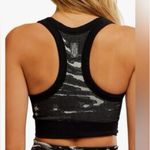Free People FP Movement Go To Sports Bra Black Printed Photo 1