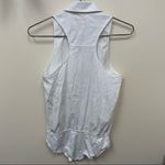 Tibi  White Body Suit sleeveless Sz S Collared 1-Piece Photo 1