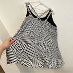 NEW NWT REBEL WILSON x ANGELS Plus Size Cross Strap Tank White Black Geo Striped Photo 15