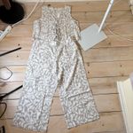 Loft  Lou & Grey NWT Jungle Linen Cotton Wide Leg Crop Pant & Tie Front Tank XXL Photo 2