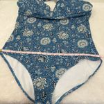 Boden Ithaca Halter Swimsuit One Piece Women's Blue size US 16 Photo 8