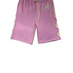HUNI Sweat Shorts Pink Lavender Beige casual designer fun boutique medium Purple Photo 2