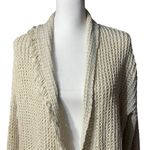 Free People I’ll Be Around Cardigan Sweater Oatmeal Open Front Sz Small Photo 7
