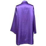 Oscar de la Renta Pink Label Vintage Royal Purple Satin Sleepwear Top, EUC Photo 4