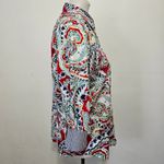 CHAPS  Red & Blue Paisley No Iron Button Down Size Large Photo 3