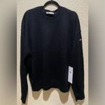 Alo Yoga  NWT Unisex Wool Cashmere New Class Crewneck Sweater Black Size L Photo 5