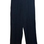 Emporio Armani  Deep Navy Blue Wool Wide Leg Pants Photo 0
