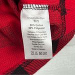 Buffalo Plaid Long Sleeve Shirt Size Small,‎ Black & Red, Three Button Red Photo 6