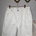 Current/Elliott  The Vanessa Jean Size 31 Winter White Out Denim Flare Cotton New Photo 2