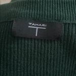 Tahari  Dark Green Crew Neck Ribbed Sweater sz L Photo 5