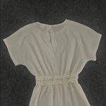 ZARA  Textured Cream Jumpsuit Elastic Waist Wide Leg (Fits XS/S) (13-14 girls) Photo 6