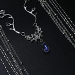 Crystal Retro Hairband Elegant Shinning Rhinestones Long Tassel Hairwear Waterdr Silver Photo 3