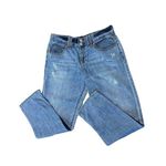 a.n.a  Boyfriend Classic Straight Leg Cropped Mid Rise Cotton Jeans Size 4 Photo 1