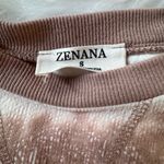 Zenana Outfitters  Cream and Brown Lounge Set, size Small Photo 3