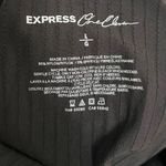 EXPRESS One Eleven Charcoal Gray Cutout Mesh Crop Tank Top Size Large Photo 4