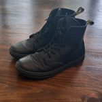 Dr. Martens Shoreditch Black Canvas Ankle Boots Combat Moto Women's US 6 EU 37 Photo 1