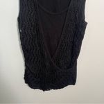 White House | Black Market Sleeveless Knit Top Black Crochet S Photo 2