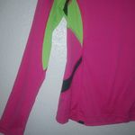 FILA  Performance M Long Sleeved Design Running Top in Hot Pink and Lime Photo 6