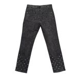 Pilcro  Women Denim Jeans Black Rhinestone Embellished High Rise Slim Size 28 Photo 8