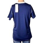 Adidas  Womens Climacool Soccer Jersey Short Sleeve Blue White Lightweight Medium Photo 2