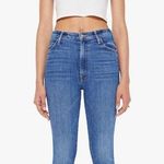 MOTHER Hustler Ankle Fray Full Length Size 25 Denim Jeans Blue Distressed Photo 0