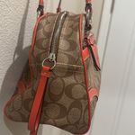 Coach Pey Satchel - Khaki/Persimmon - with Dust Bag Photo 4