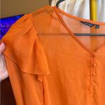 Naked Wardrobe  Orange Blouse with Button Detail Photo 3