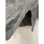 ZARA Mock Turtleneck Oversized 3/4 Sleeve Gray Long Top Size Small Photo 3