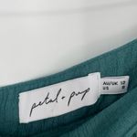 Petal and Pup Women's Teal High Waisted Crinkle Textured Wide Leg Pants Size US 8 Photo 5